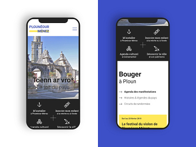 Redesign of a town hall home mobile ui