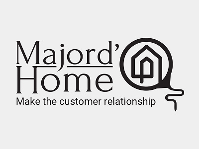 Majord'home branding gradient home home mover logo mover moving moving company