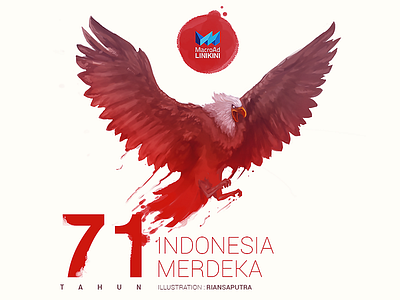 71st Indonesia Independence Day 17 agustus 71 digital painting indonesia
