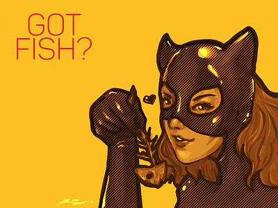 Got Fish? catlady doodle illustration