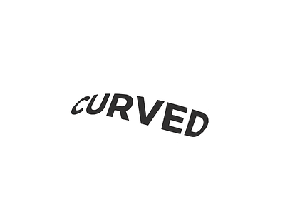 curved brand curved logo minimal