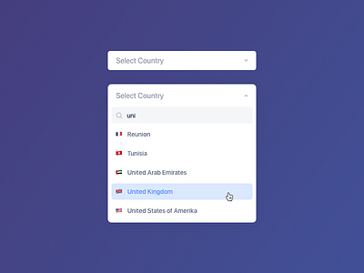 Select Country county dropdown input language select