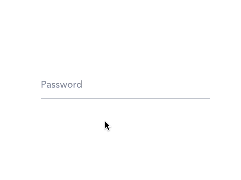 Password input password