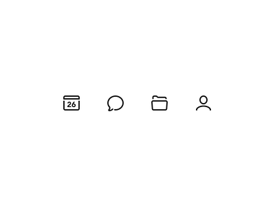 2px line icons