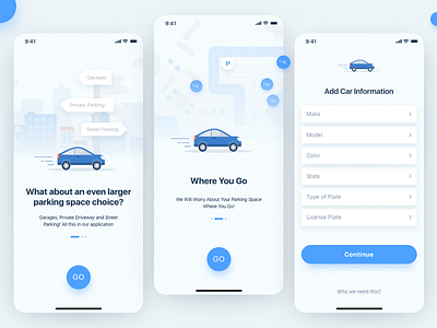 Illustration for app app car design illustration sketch ui