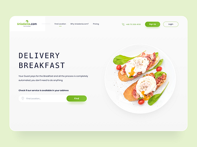 Delivery Breakfast delivery food sketch ui design webdesign