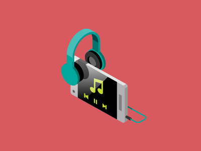 Music Icon 3d headphone music phone