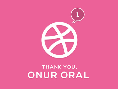 Thank you, Onur Oral. android dribbble first giveaway interfaces invite ios newbie noob shot thanks ui welcome