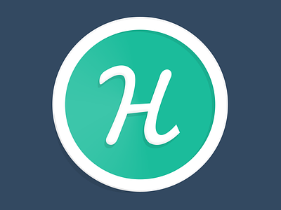 H - Logo android app awesome brand branding brazil circle design dribbble flat h ios logo nice nightclubbing party pool