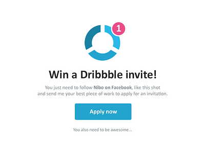 Dribbble Invite - Giveaway draft drafted dribbble giveaway invitation invite nibo player win