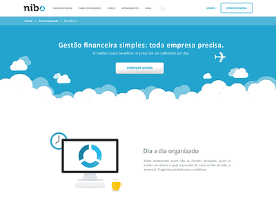 Nibo benefits for Enterprises app desktop finances money ui ux web