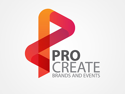 Pro Create Logo branding brands drapes event management illustrator logo