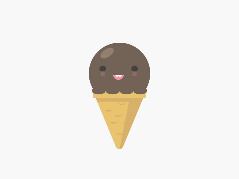 Chocolate ice cream motion