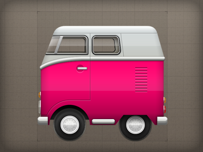 Icon - Vehicle Assets icon illustrative van vehicle