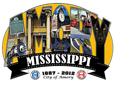 The City of Amory, MS - 125th Anniversary Logo logo photo