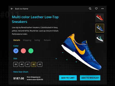 E-Commerce Shop cart checkout dailyui design ecom pricing purchase shoes shopping size ui web