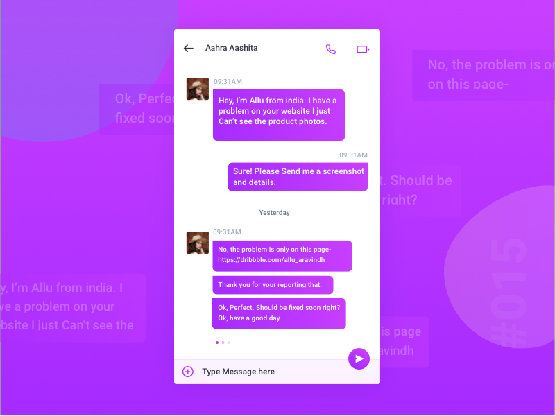 Direct Messaging by Aravindh Natesh on Dribbble