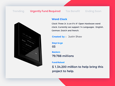 Crowdfunding Campaign clock crowd dailyui fund funding helping invest tax text time