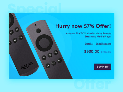 Special Offer amazon black buy now cart dailyui design offers product remote shopping