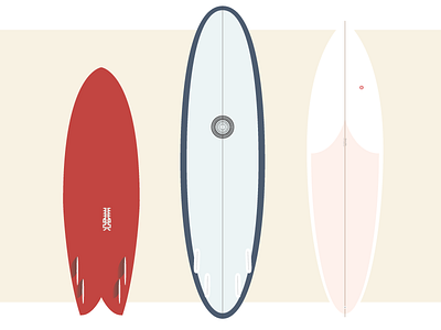 Retro Shapes bing illustration illustrations surfboard surfboards surfing