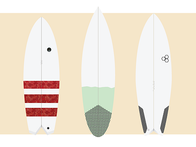 Shortboard illustrations