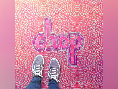 Chop tiled illustration ipadpro lettering pattern procreate