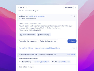 Client mail composer - One work platform