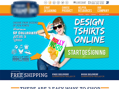 Tshirt Design/Creation website wip colorful fun homepage site tshirt web website wip