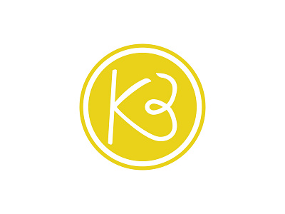 KB logo heart logo yellow