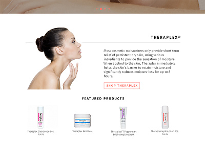 Homepage snippet for recent project beauty black clean ecommerce homepage modern shopify site sophisticated web web site white
