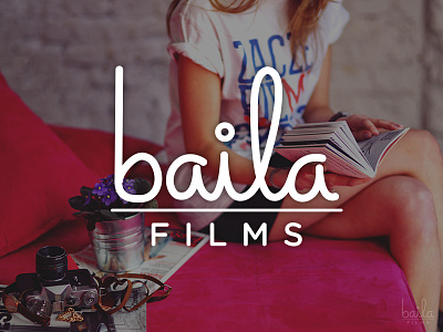 Baila Films Logo film logo simple type