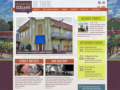 Overton Square web website