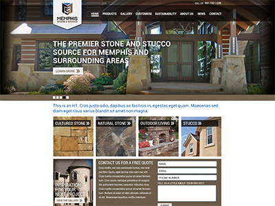 Memphis Stone And Stucco web website