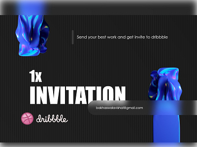 1 Dribbble Invite Giveaway 3d art design dribbble dribbble best shot dribbble invite giveaway graphics invite motion