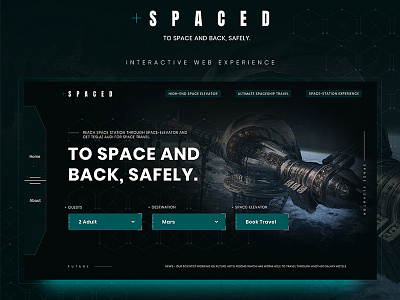 Home page UI design Dann petty SPACED challenge