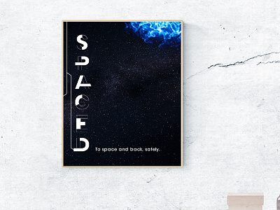 Poster SPACED Logo Design challenge by Dann Petty 2018 challenge dann petty design graphics logo poster space spaced