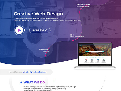 Web page UI design design graphics interaction ui ux web design website