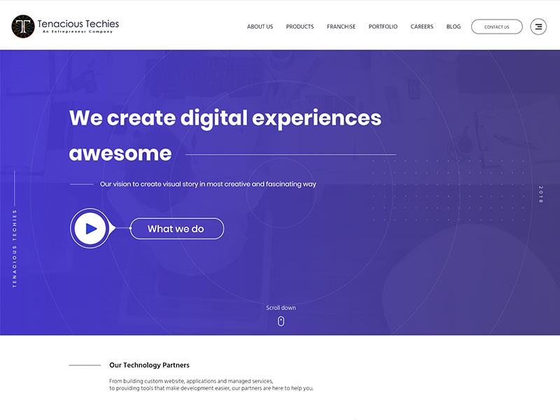 Web page UI/UX design 2018 by Vishal Bakhaswala on Dribbble