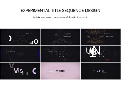 Experimental Title Sequence Design 2018 animation creative design graphics graphics design motion title title sequence design