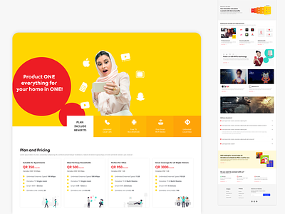 Product one landing responsive design interaction landing page user experience ux wireframe xd