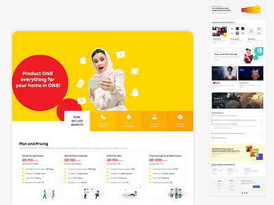 Product one landing responsive design