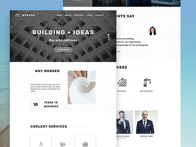 Minimal & Clean Architecture website design!