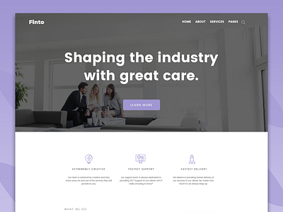 Minimal & Clean Business & Finance Website Design