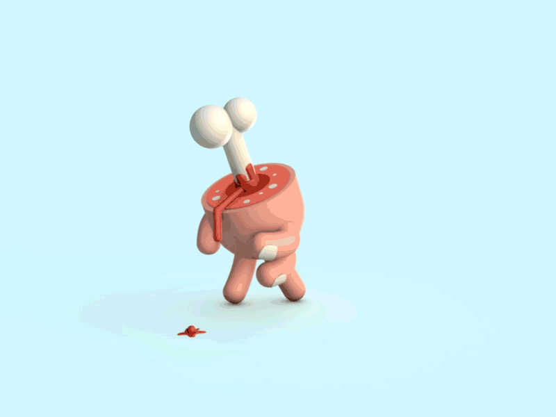 Finger Walk animation illustration model rigging