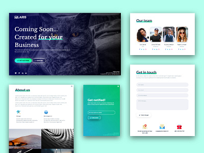 Coming Soon Page / Landing Page Html Template coming soon creative agency creative website html template landing page modern modern website one page under construction web desing webdesign