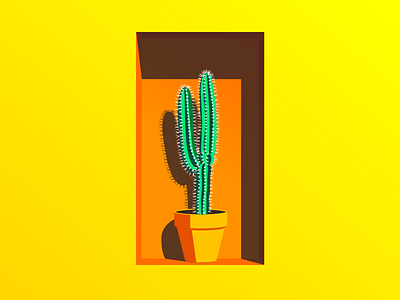 Cactus. 2017. art art direction artist cactus digital art drawing graphic design illustration illustrator inspiration plant