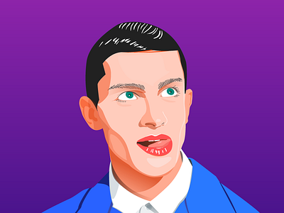 A model boy 800x600 art blue boy creative design digital drawing illustration illustrator inspiration model purple