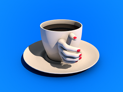 Coffee Comforts Me 3d art c4d cinema4d coffee creative design graphic design illustration isometric mug pattern