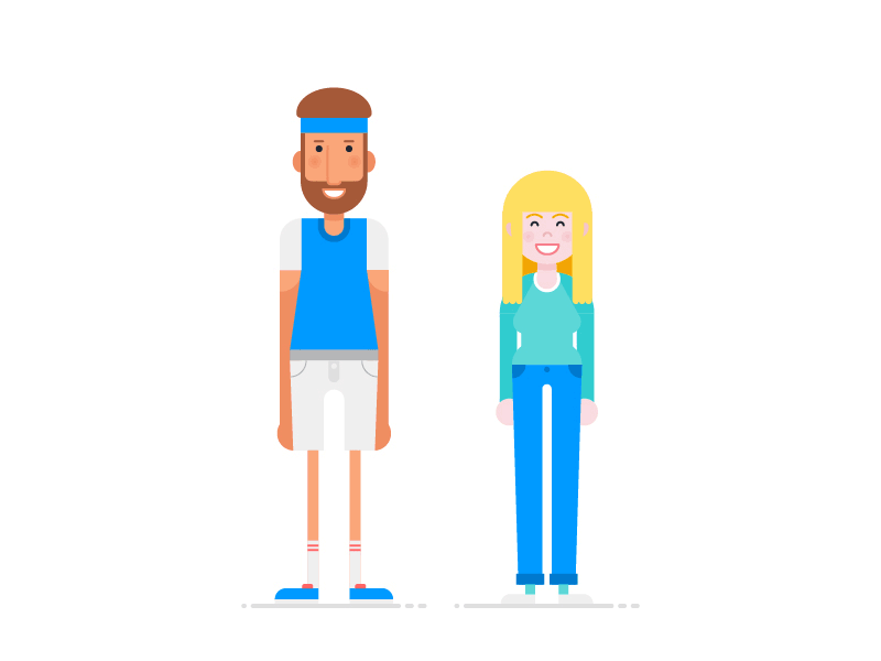 Couples animated gif animation character character design couples explainer explainer video flat gif illustration motion design video marketing