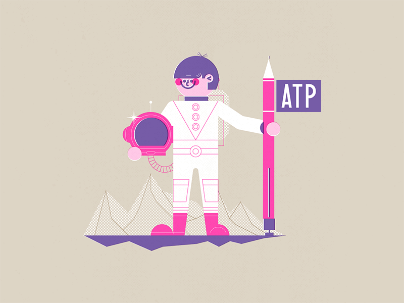 Spaceman is ace man astronaut character character design flag moon pen planet retro space spaceman vector vintage